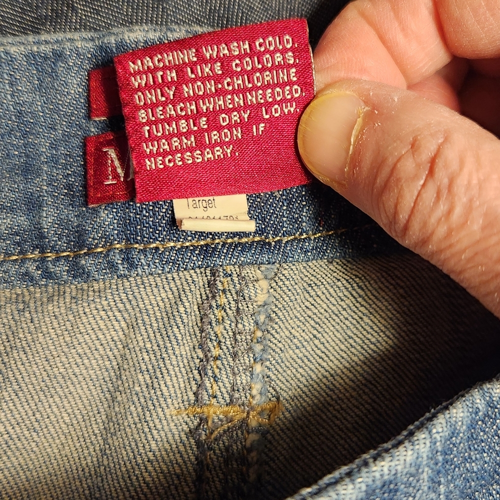 Jean Skirt Merona Blue Jeans Size 10 - Picture 4 of 5